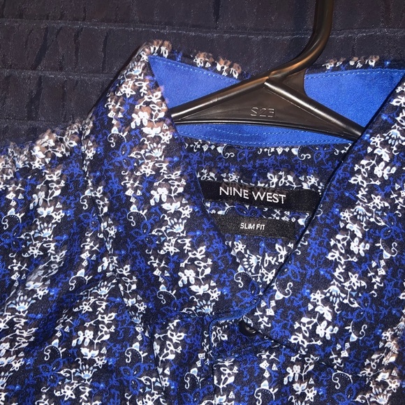 Nine West Men’s Slim Fit Dress Shirt 15-15.5 34/35 - Picture 3 of 3